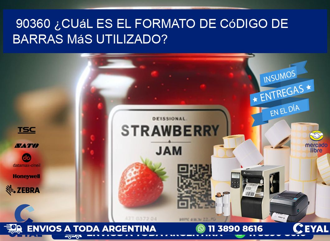 90360 ¿Cuál es el formato de código de barras más utilizado?