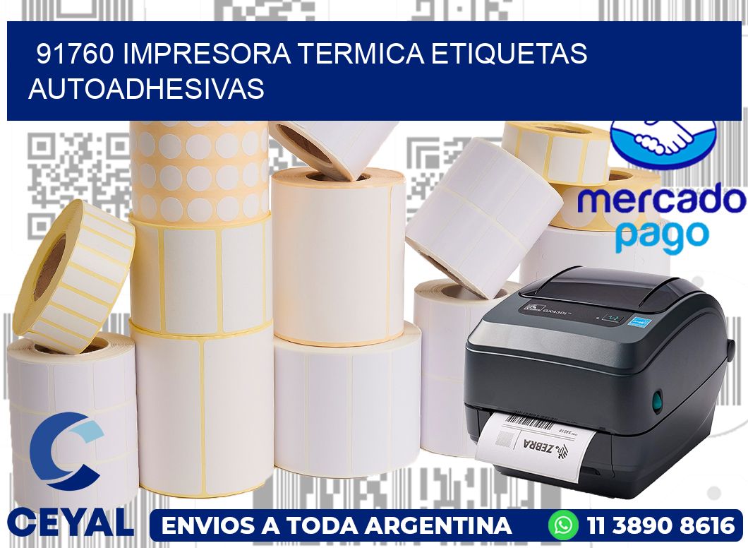 91760 Impresora termica etiquetas autoadhesivas