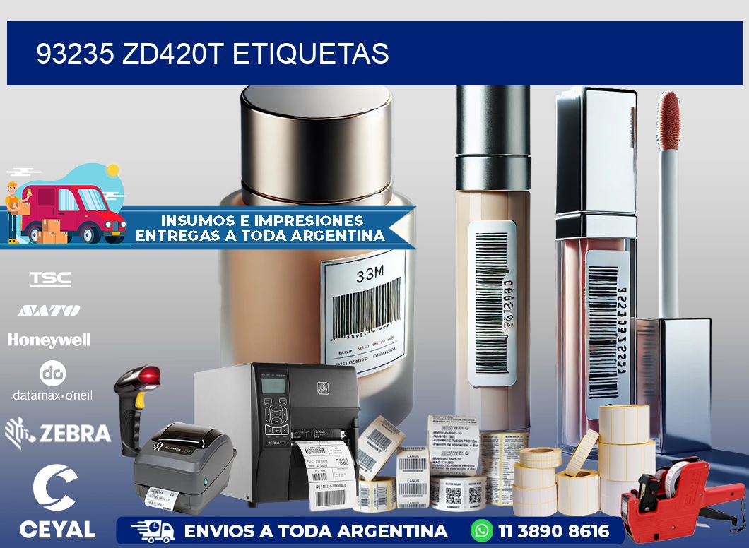 93235 ZD420t etiquetas