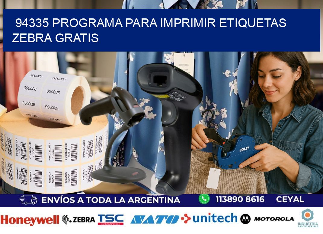94335 Programa para imprimir etiquetas Zebra gratis