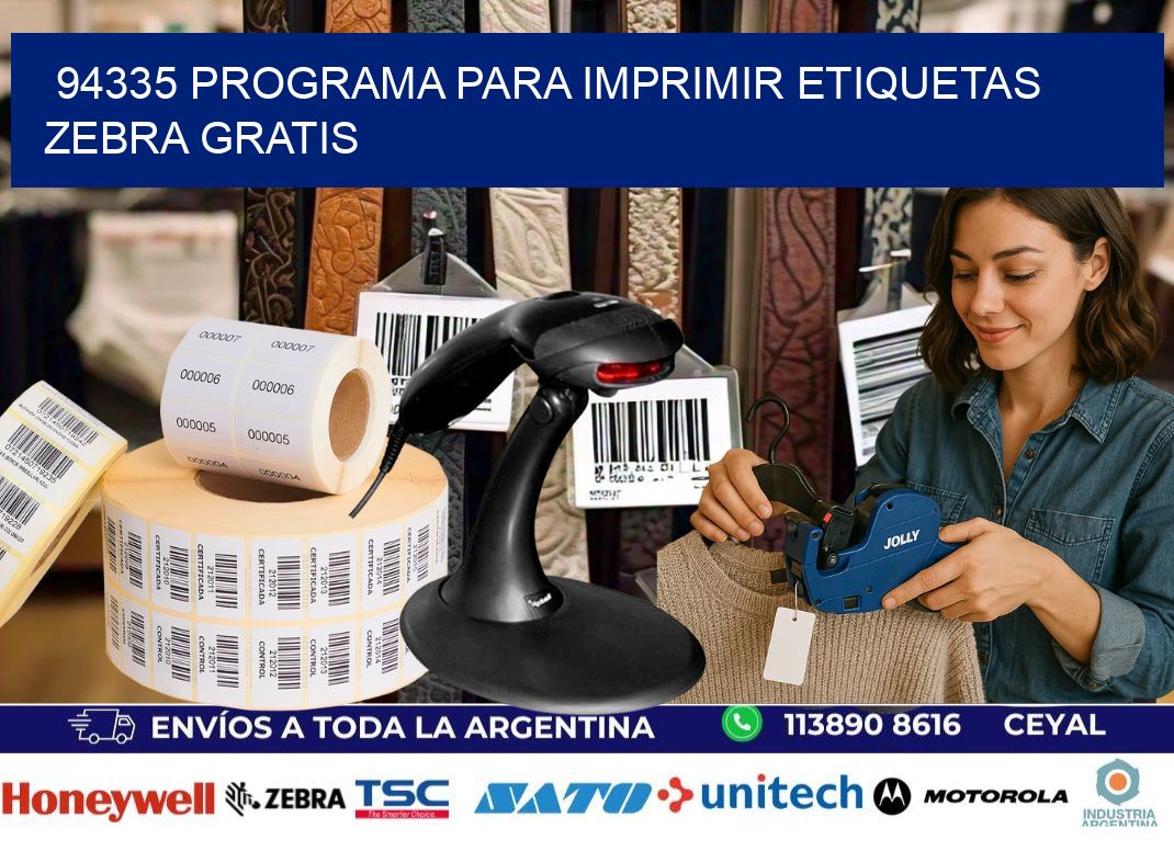 94335 Programa para imprimir etiquetas Zebra gratis