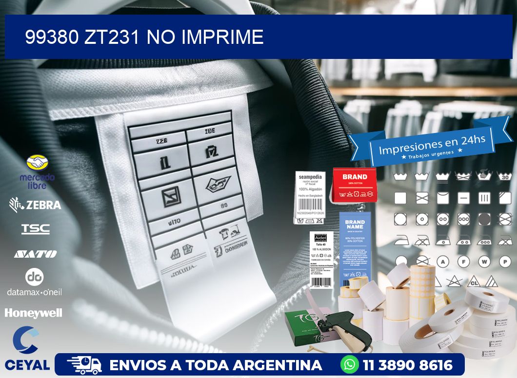 99380 ZT231 no imprime