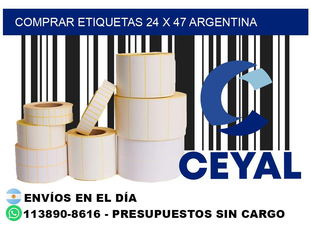 Comprar etiquetas 24 x 47 argentina