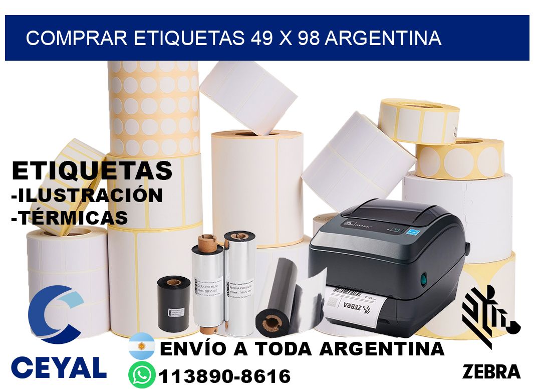 Comprar etiquetas 49 x 98 argentina