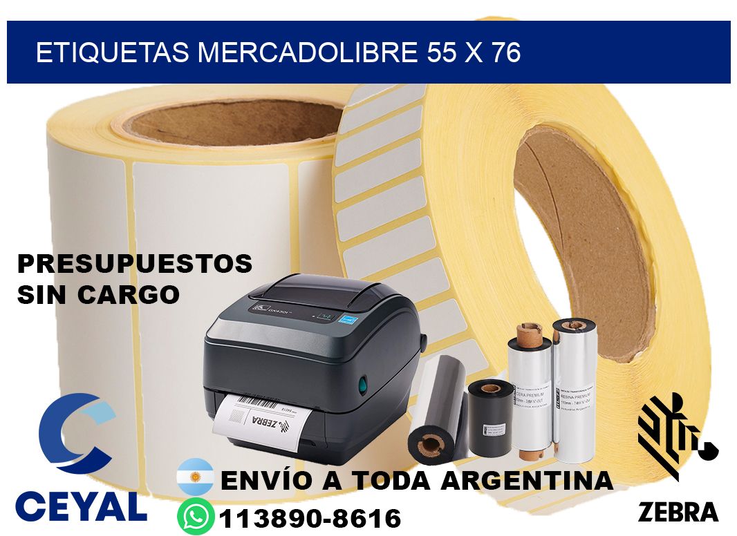 etiquetas mercadolibre 55 x 76