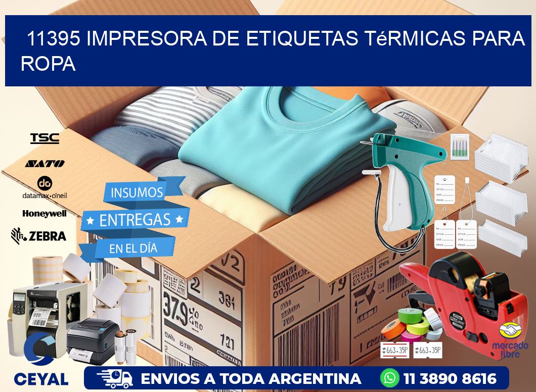 11395 impresora de etiquetas térmicas para ropa