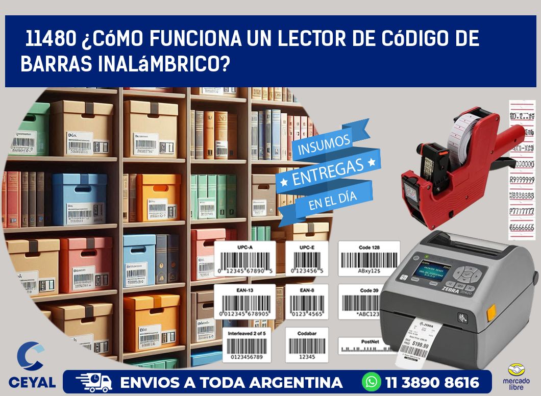 11480 ¿Cómo funciona un lector de código de barras inalámbrico?