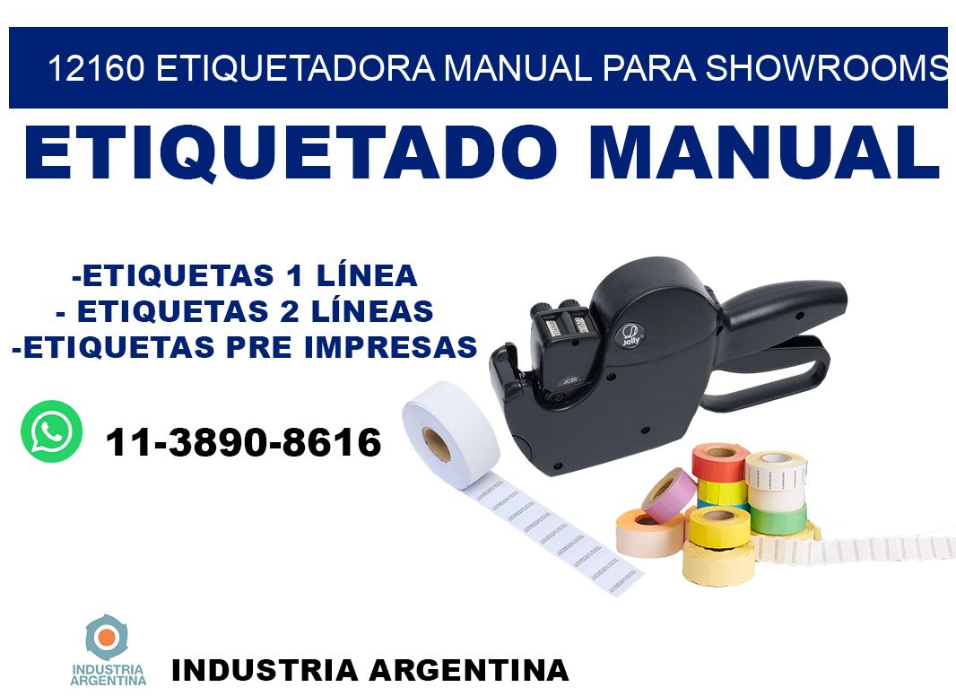 12160 etiquetadora manual para showrooms