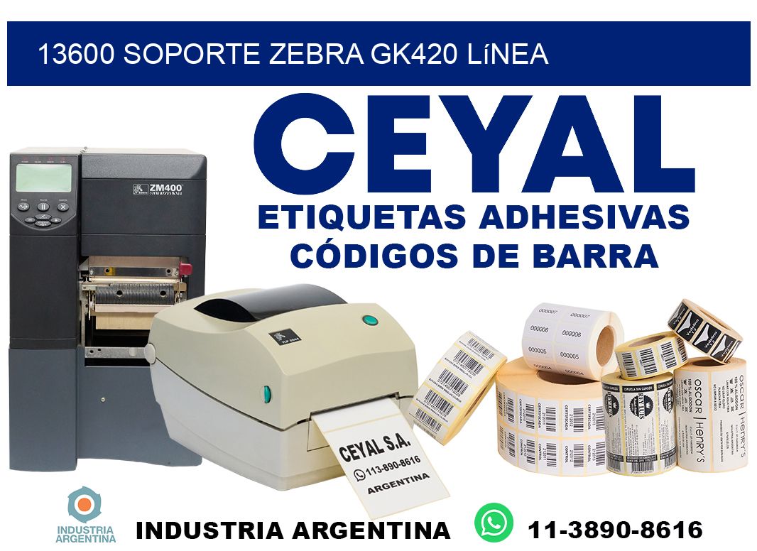 13600 soporte zebra gk420 línea