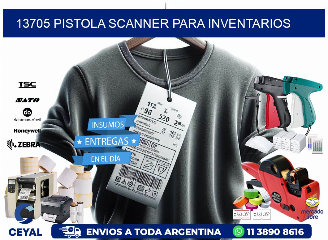 13705 Pistola Scanner para inventarios