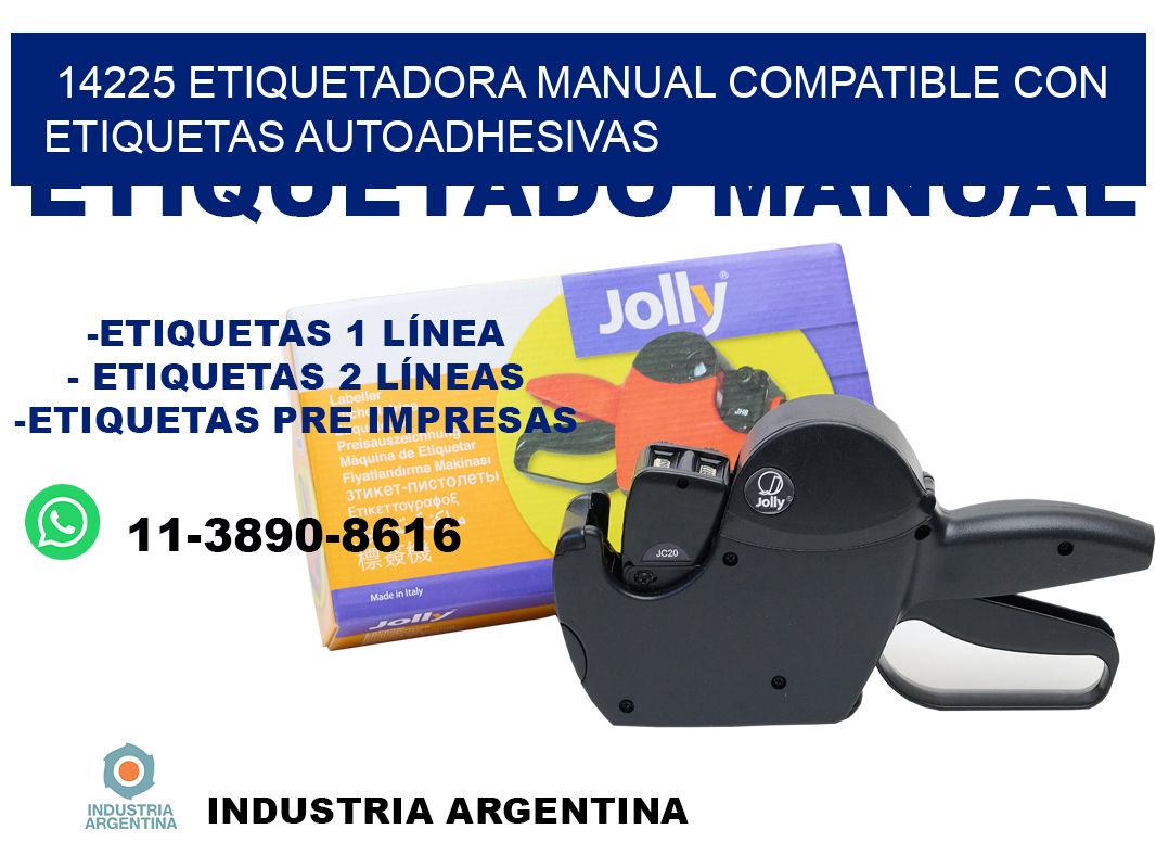 14225 etiquetadora manual compatible con etiquetas autoadhesivas