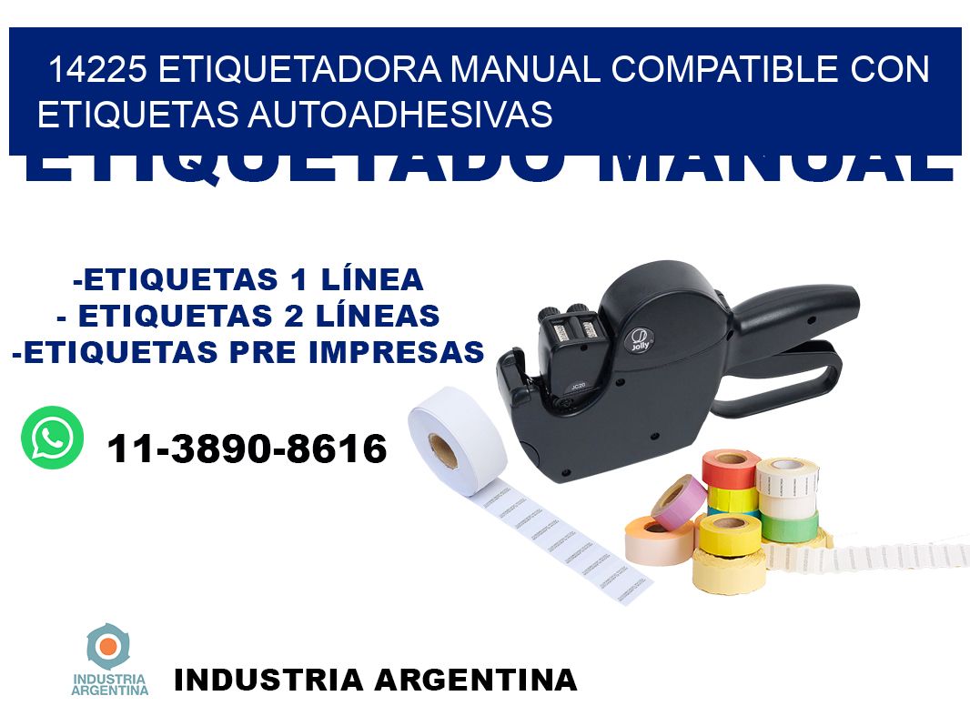 14225 etiquetadora manual compatible con etiquetas autoadhesivas
