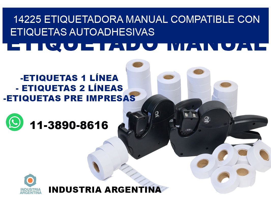 14225 etiquetadora manual compatible con etiquetas autoadhesivas