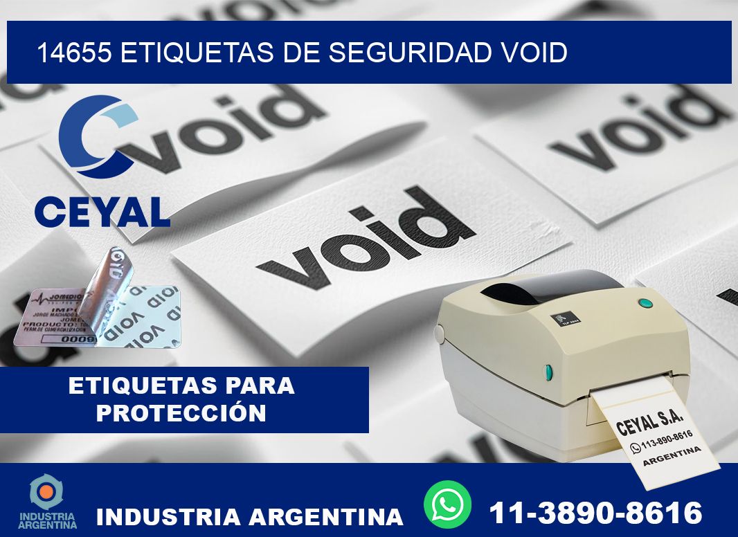 14655 etiquetas de seguridad void