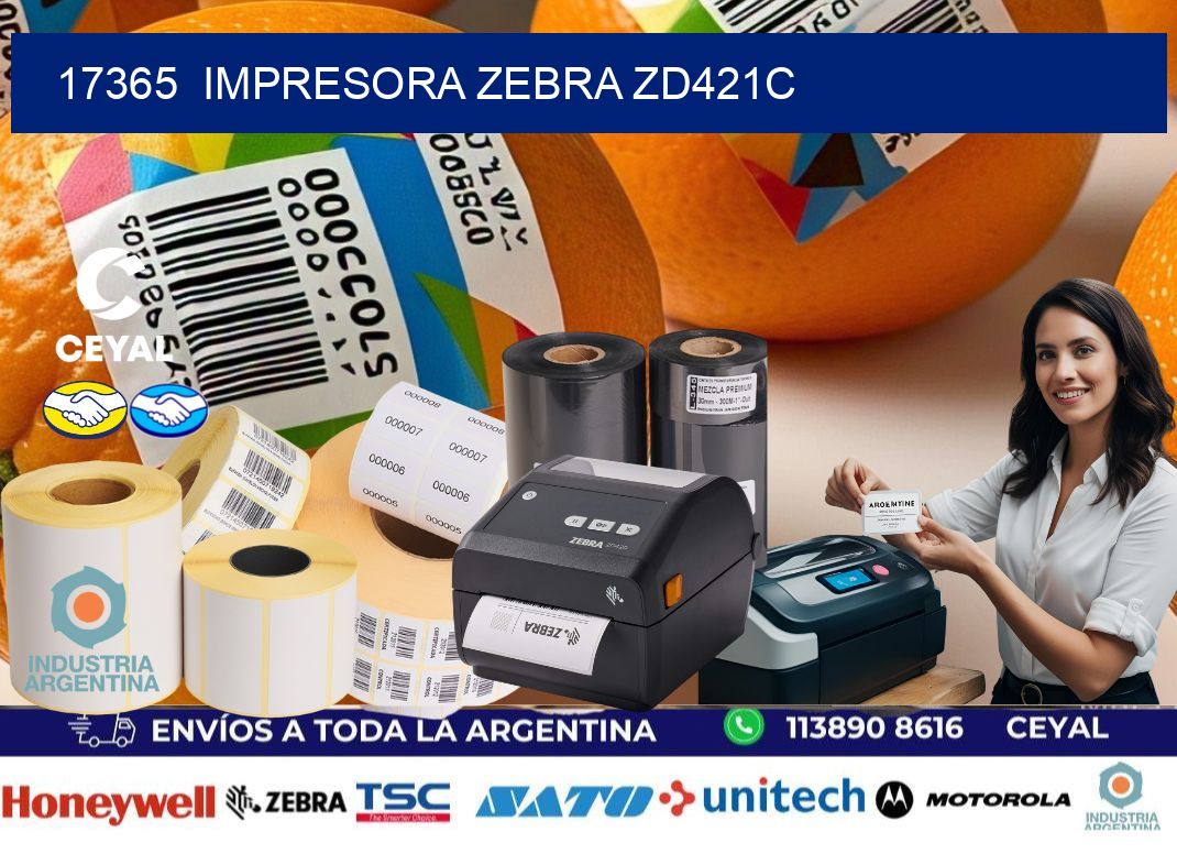 17365 Impresora Zebra zd421c