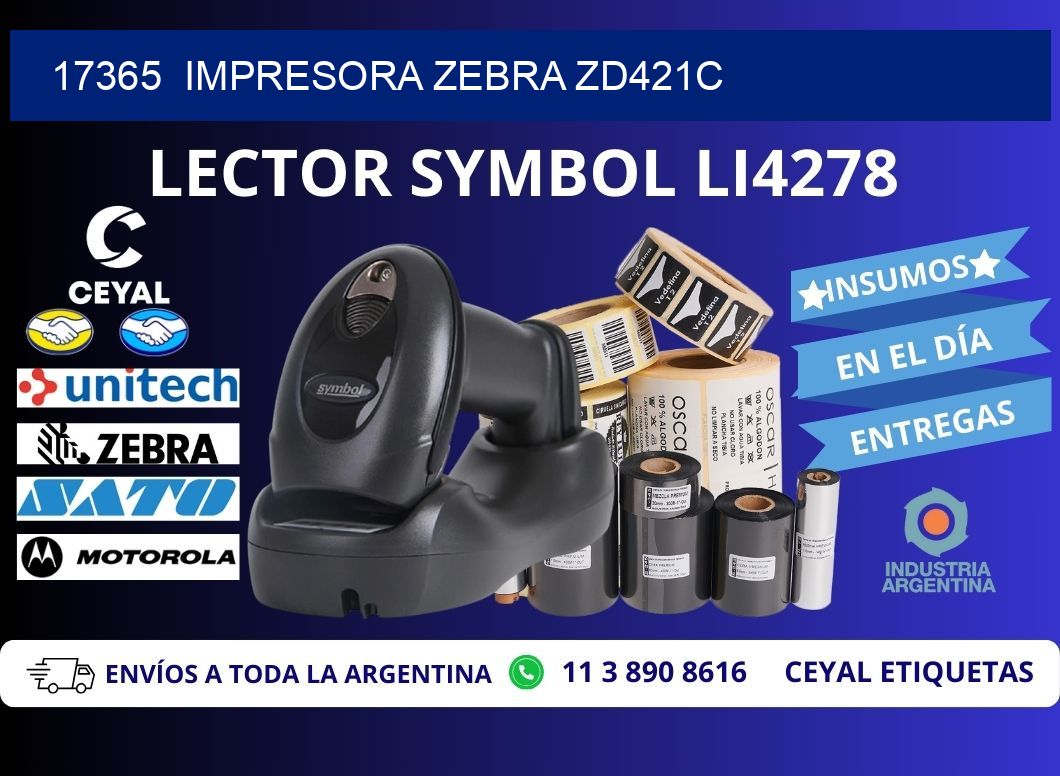 17365 Impresora Zebra zd421c
