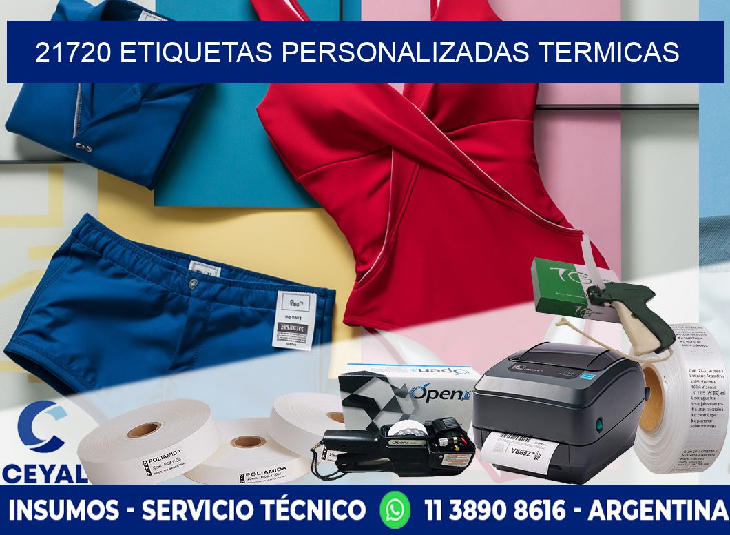 21720 Etiquetas personalizadas termicas