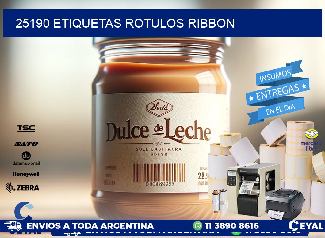 25190 Etiquetas rotulos ribbon