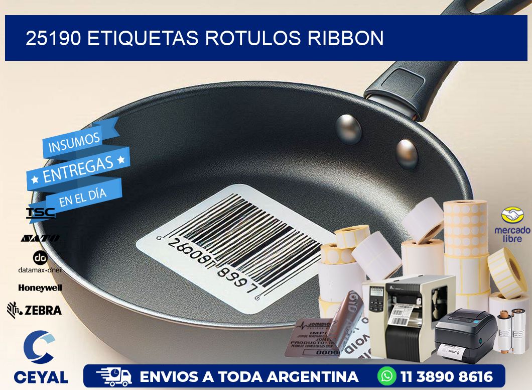25190 Etiquetas rotulos ribbon