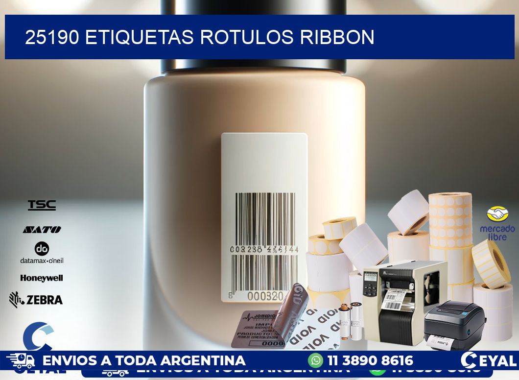 25190 Etiquetas rotulos ribbon