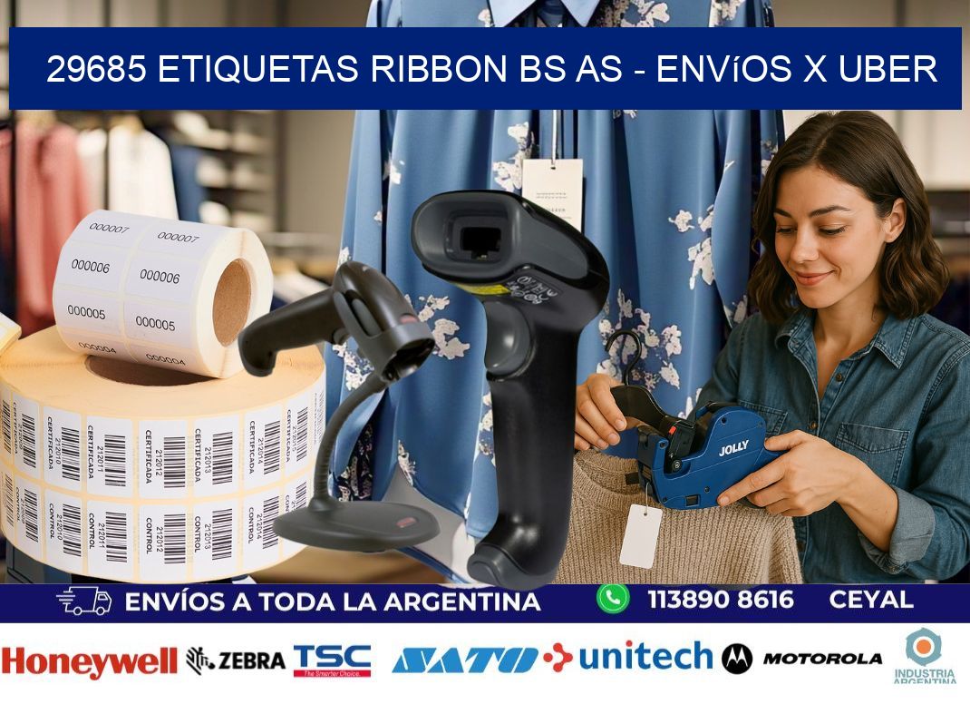 29685 etiquetas ribbon bs as - envíos x uber