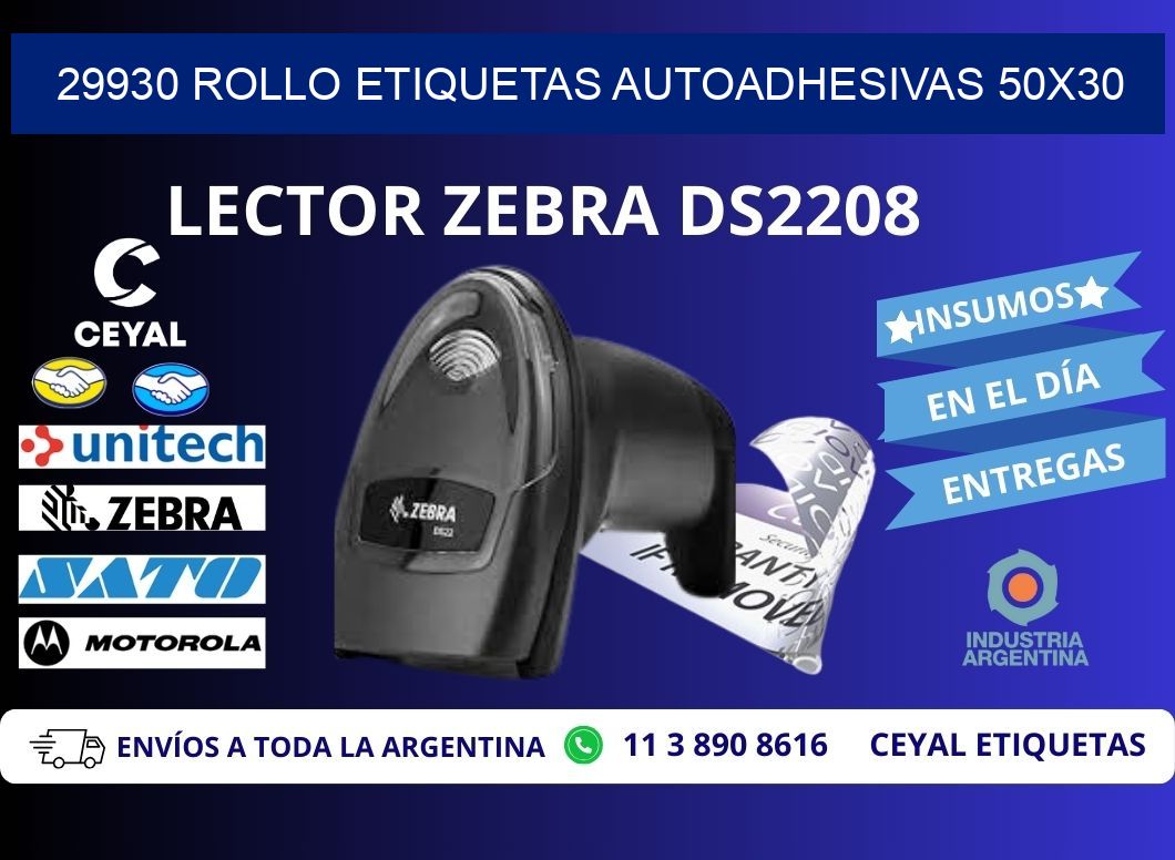 29930 Rollo Etiquetas autoadhesivas 50x30