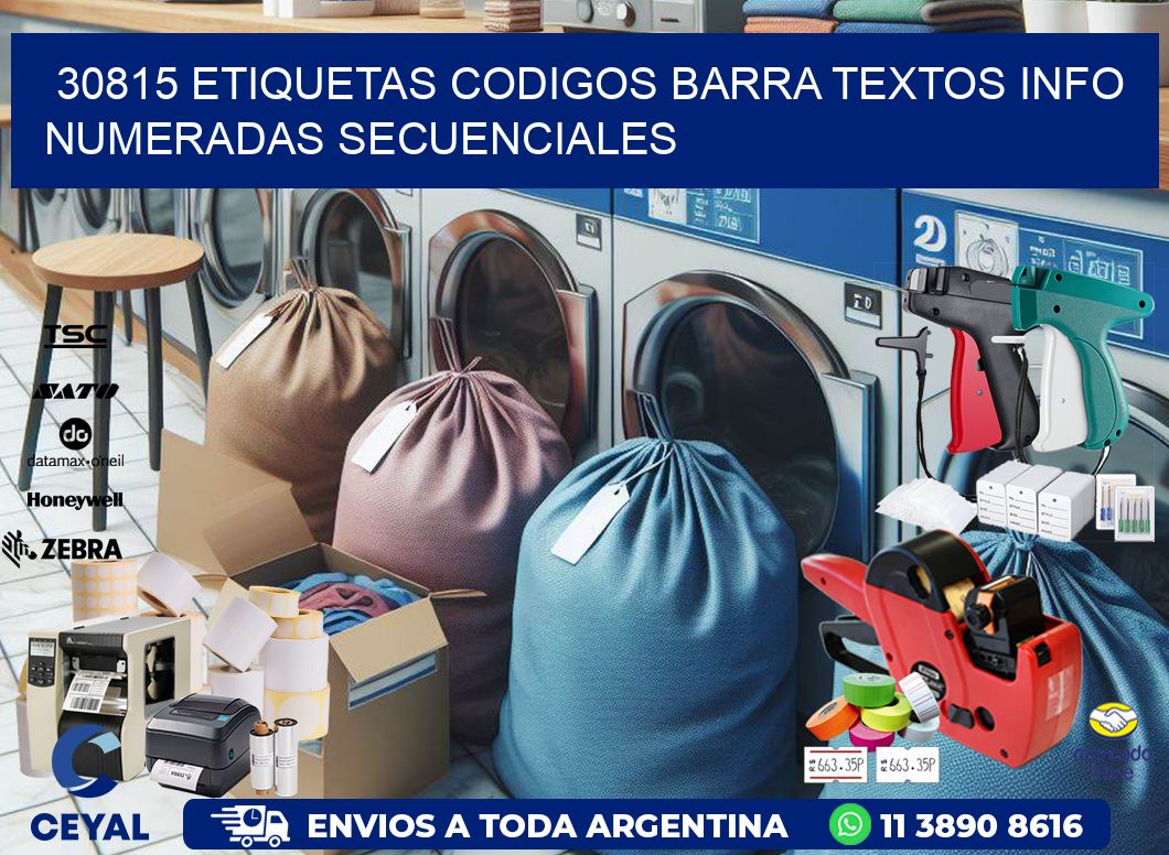 30815 Etiquetas Codigos Barra Textos Info Numeradas Secuenciales