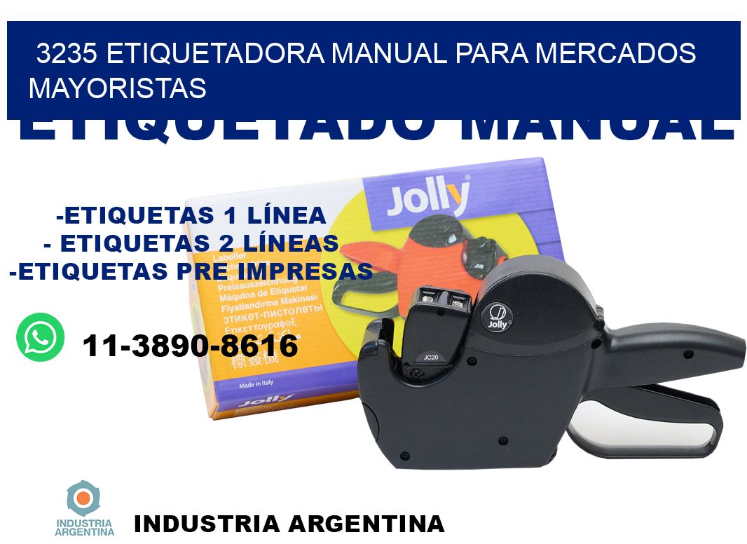 3235 etiquetadora manual para mercados mayoristas