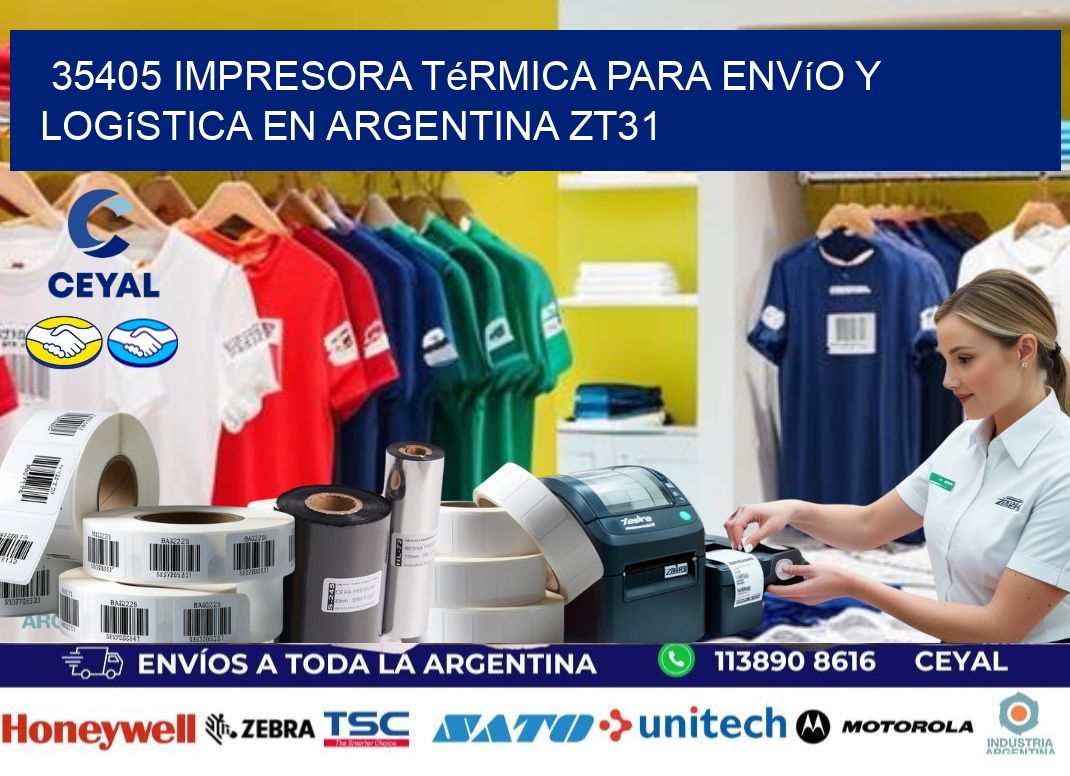35405 impresora térmica para envío y logística en Argentina ZT31