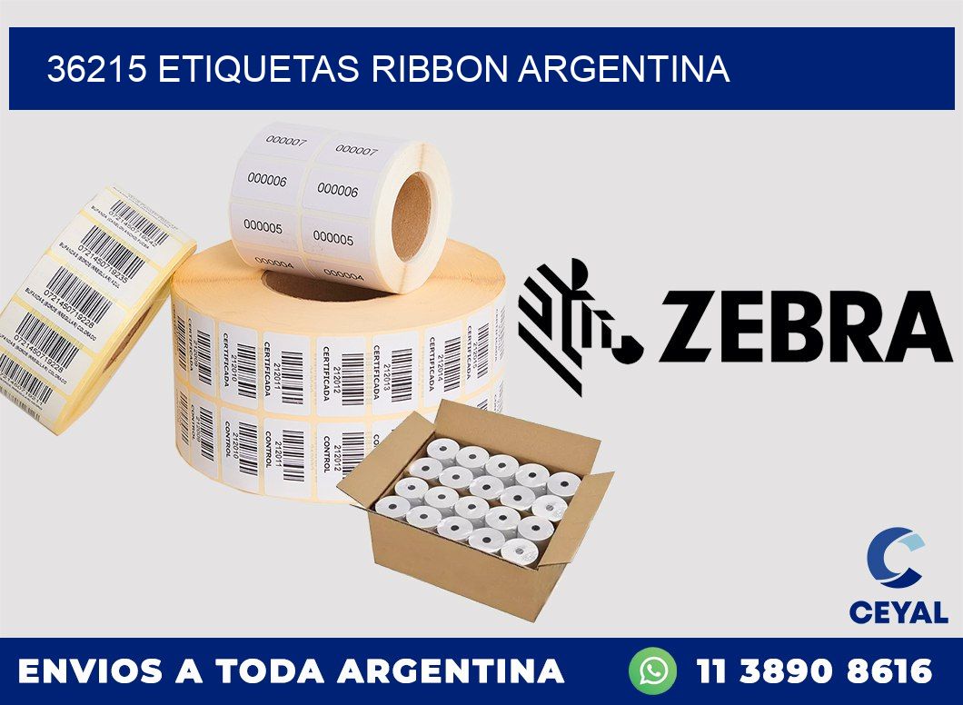 36215 etiquetas ribbon argentina