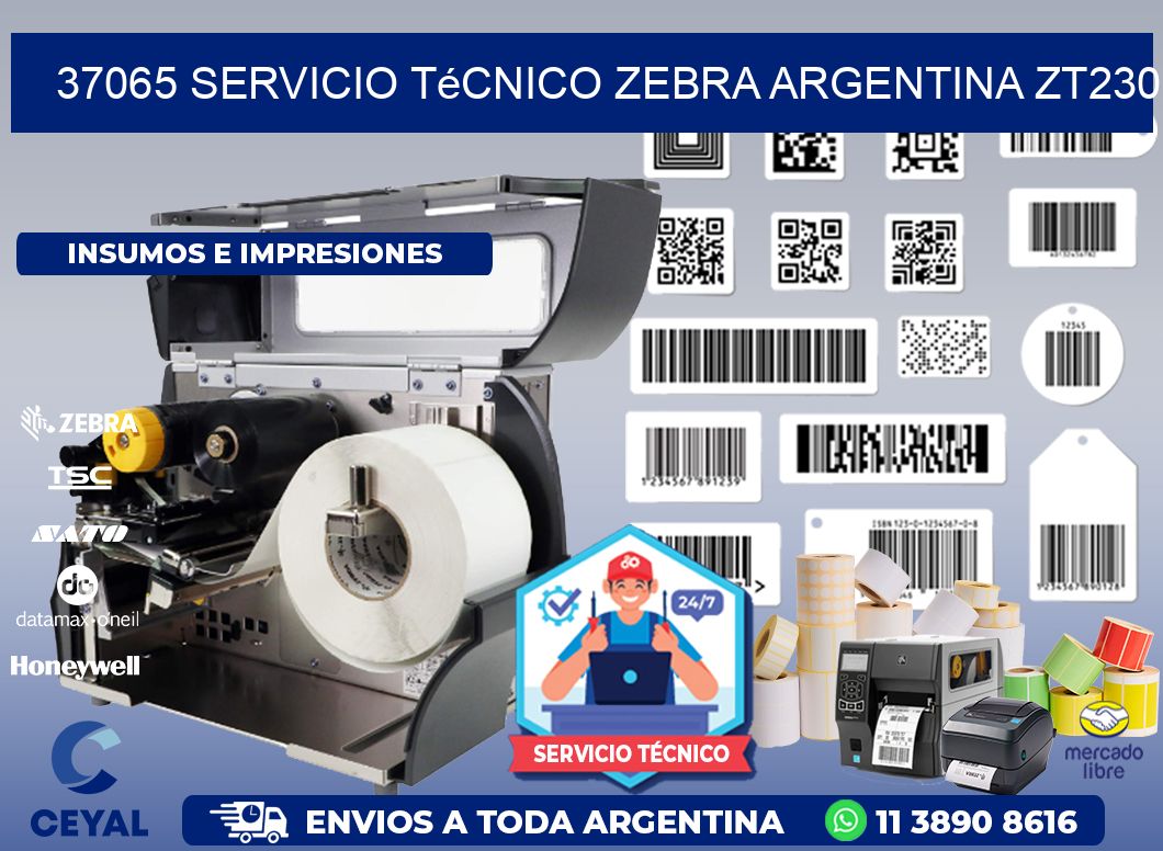 37065 servicio técnico zebra argentina ZT230