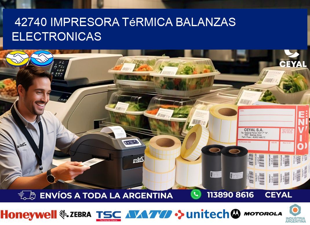 42740 impresora térmica balanzas electronicas