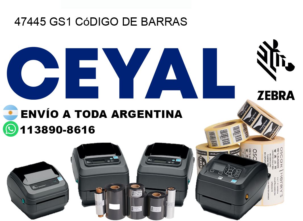 47445 GS1 código de barras