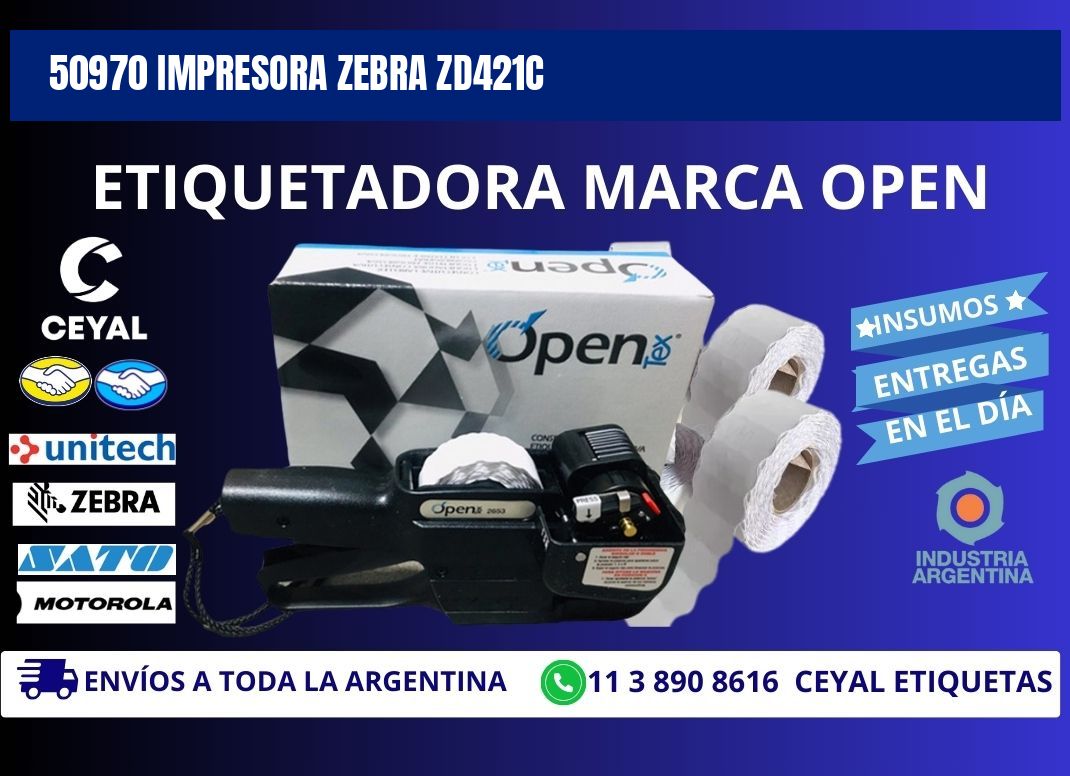 50970 Impresora Zebra zd421c
