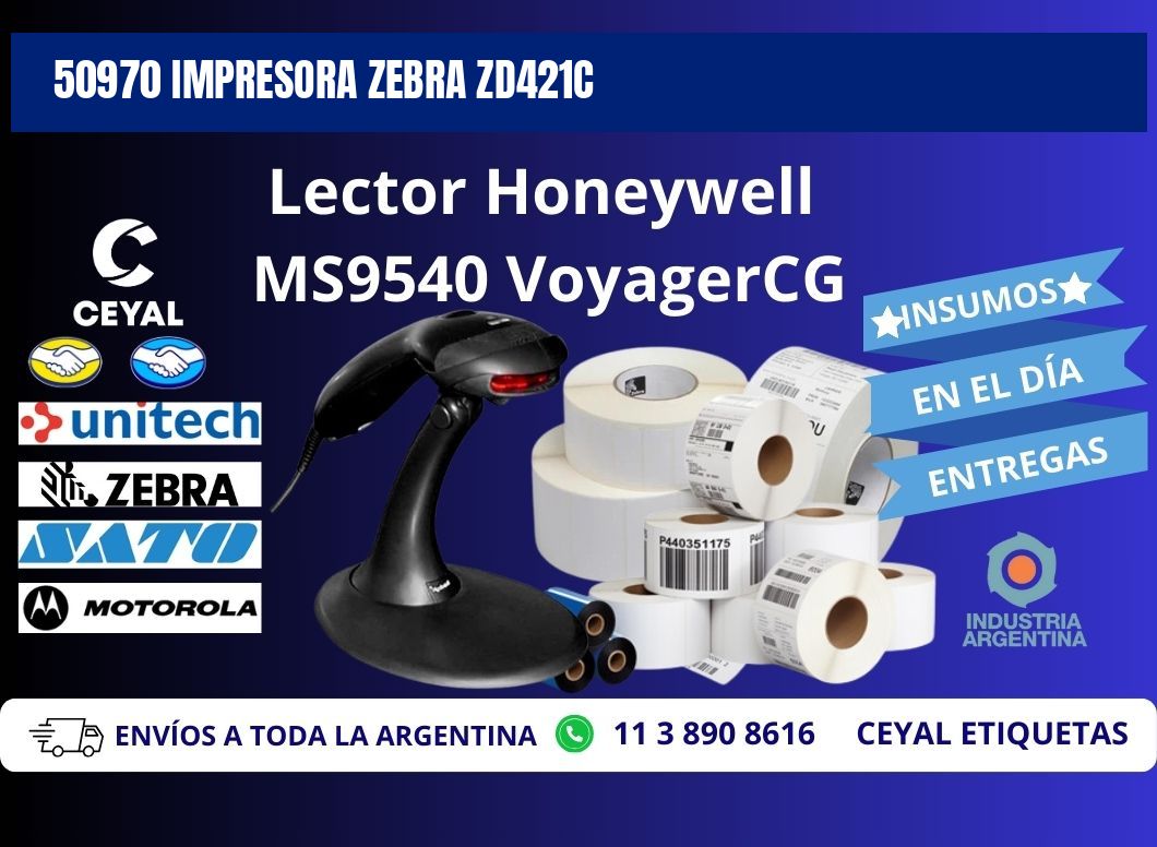 50970 Impresora Zebra zd421c