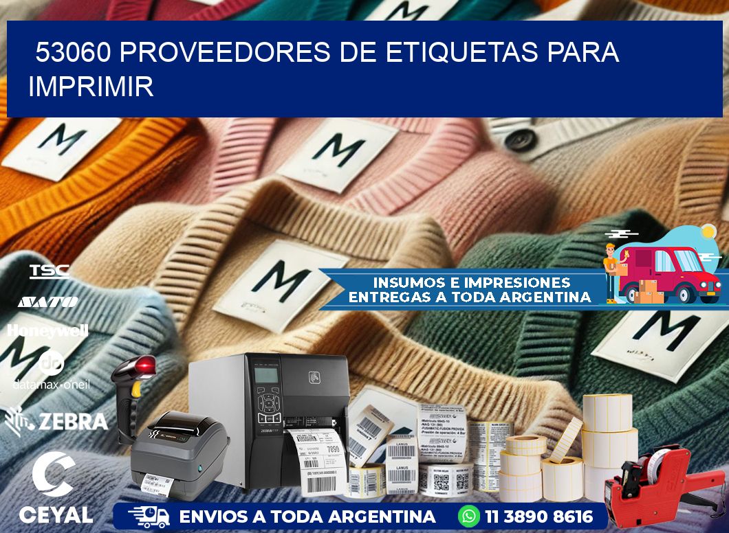 53060 proveedores de etiquetas para imprimir