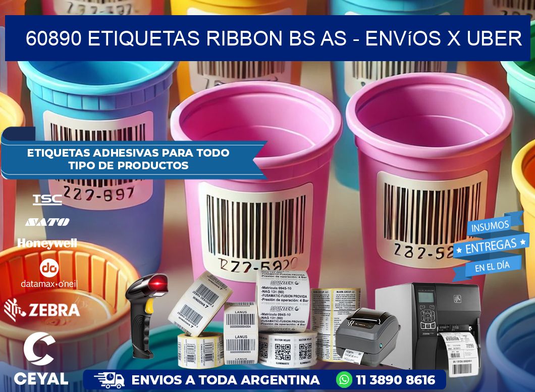 60890 etiquetas ribbon bs as – envíos x uber
