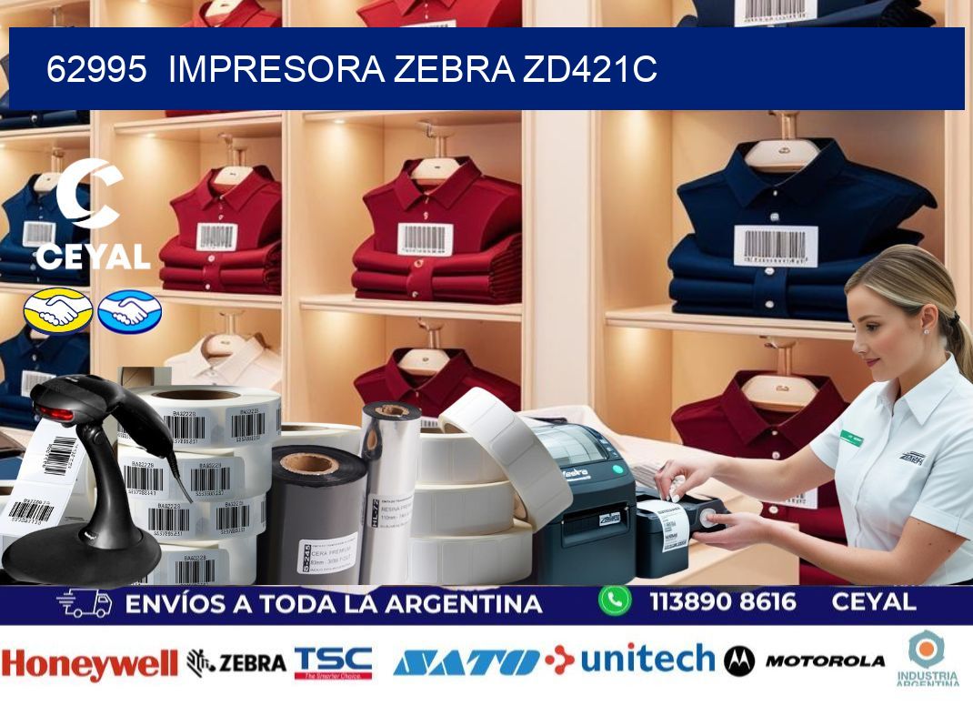62995  Impresora Zebra zd421c