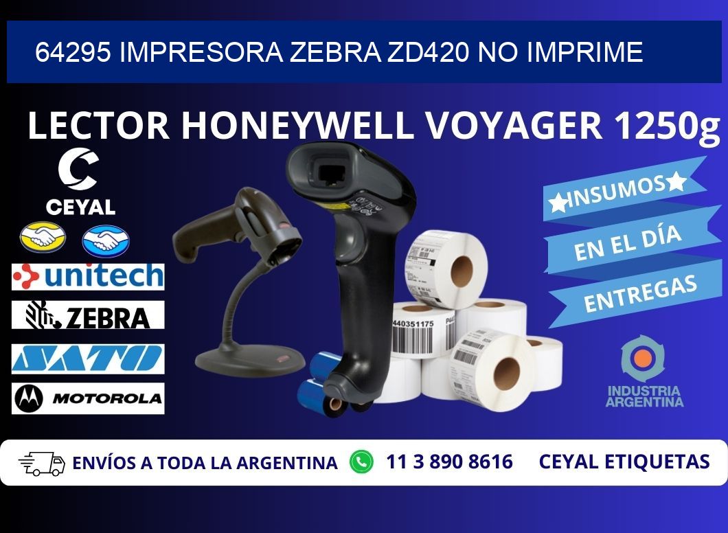 64295 Impresora Zebra ZD420 no imprime