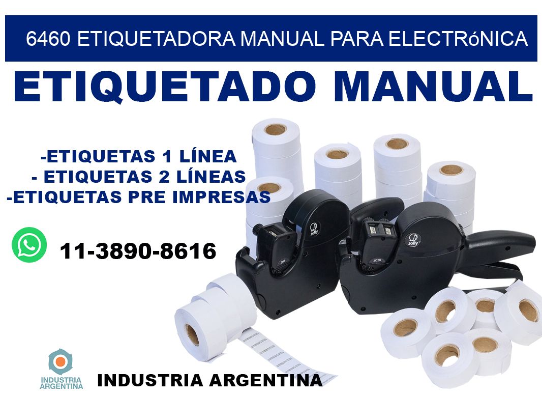6460 etiquetadora manual para electrónica
