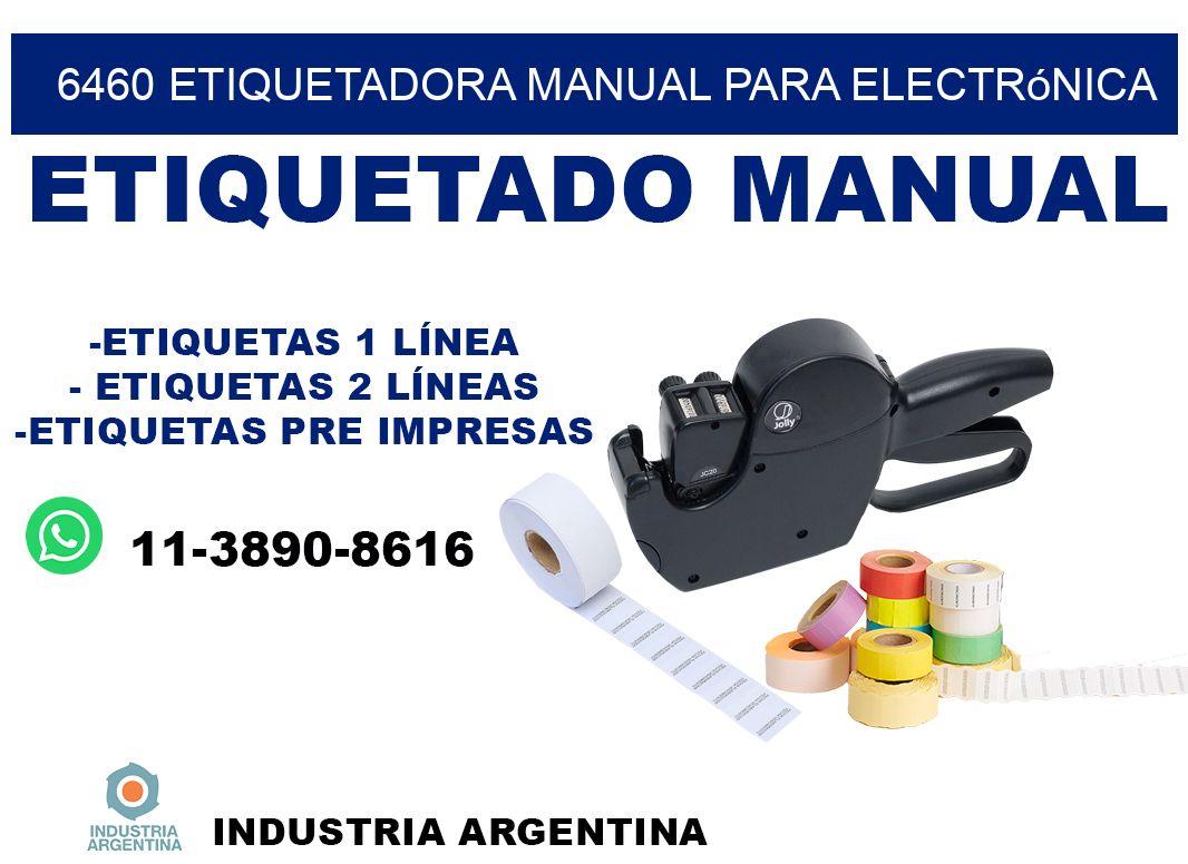 6460 etiquetadora manual para electrónica