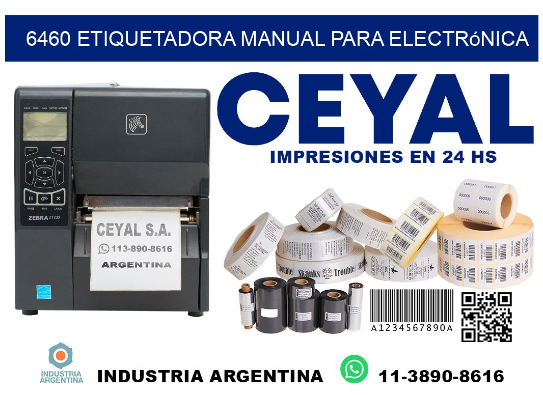 6460 etiquetadora manual para electrónica