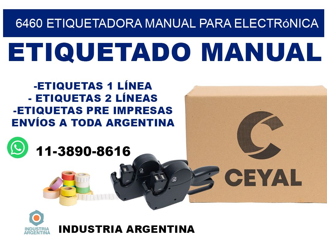 6460 etiquetadora manual para electrónica