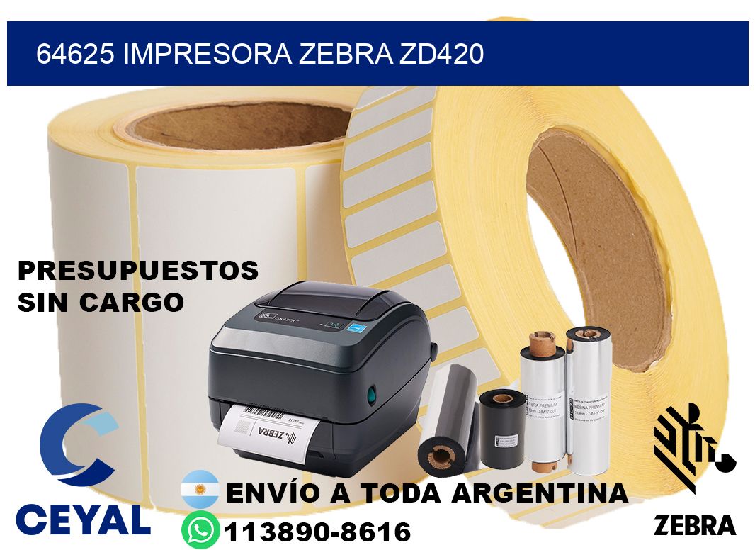 64625 Impresora Zebra ZD420