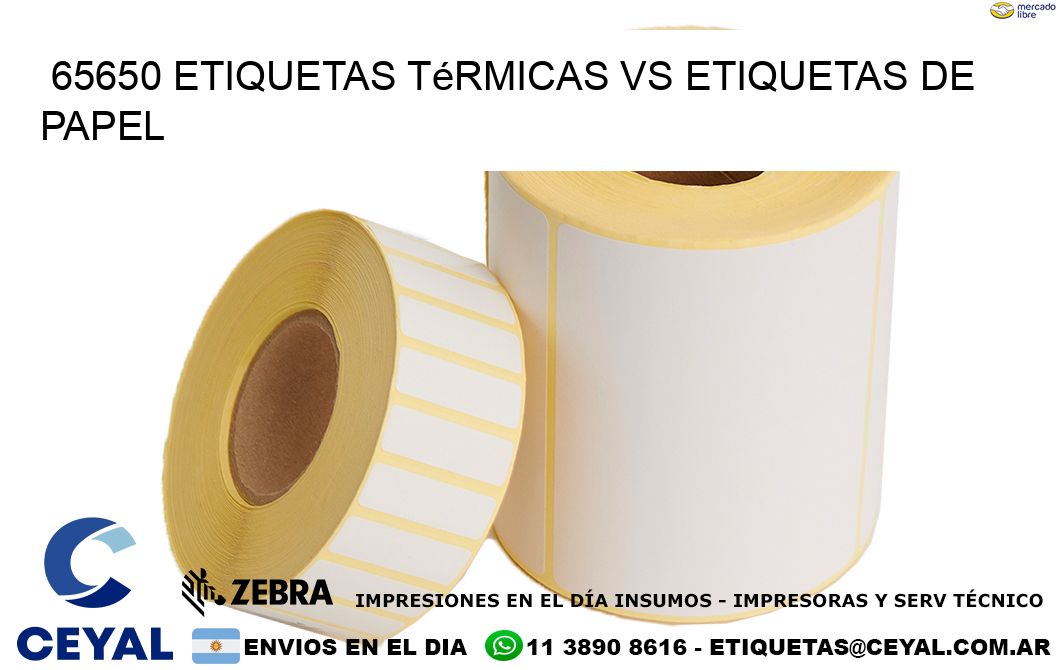 65650 etiquetas térmicas vs etiquetas de papel