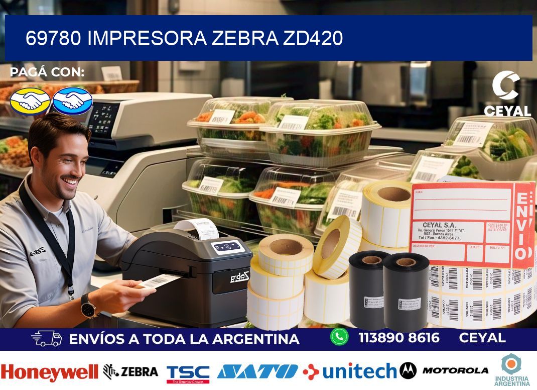 69780 Impresora Zebra ZD420
