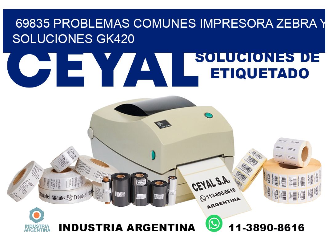 69835 problemas comunes impresora Zebra y soluciones GK420