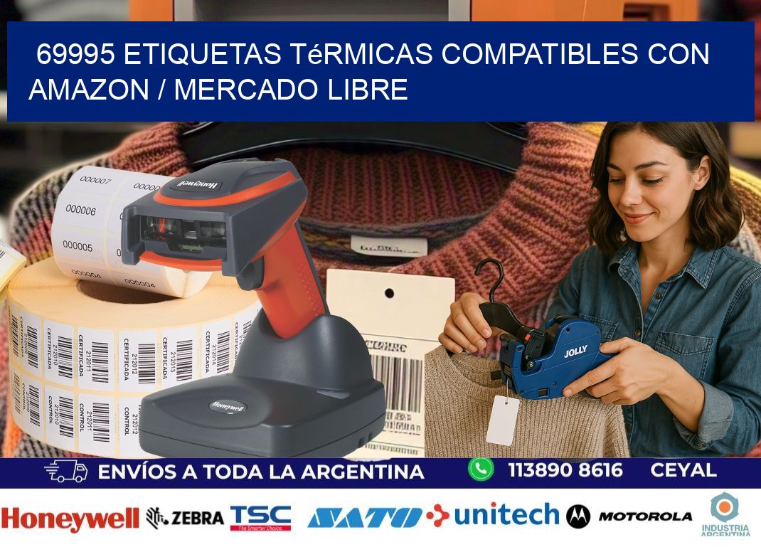 69995 etiquetas térmicas compatibles con Amazon / Mercado Libre