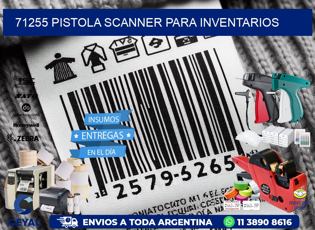 71255 Pistola Scanner para inventarios