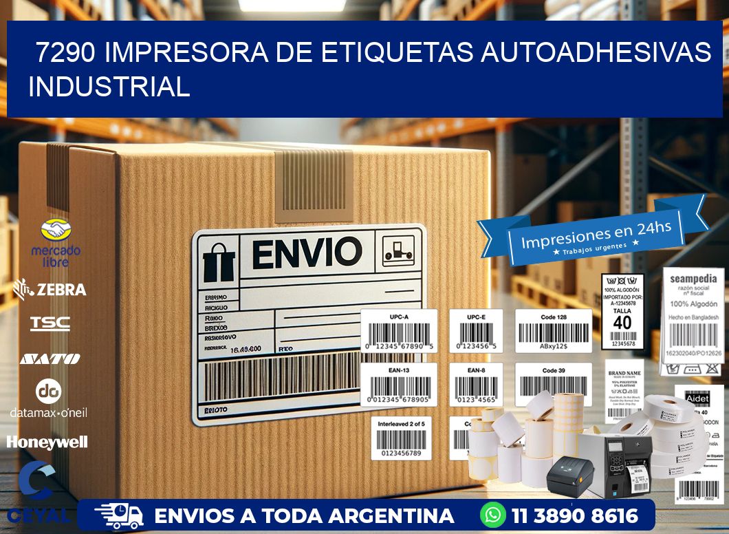 7290 Impresora de etiquetas autoadhesivas industrial